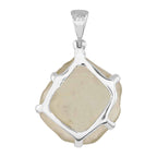 Starborn Libyan Desert Tektite Pendant in Sterling Silver 10-15cts