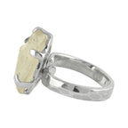 Starborn Libyan Desert Tektite Adjustable Ring in Sterling Silver