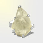 Starborn Libyan Desert Tektite Adjustable Ring in Sterling Silver