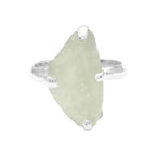 Starborn Libyan Desert Tektite Fixed Shank Ring in Sterling Silver