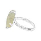 Starborn Libyan Desert Tektite Fixed Shank Ring in Sterling Silver