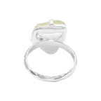 Starborn Libyan Desert Tektite Fixed Shank Ring in Sterling Silver