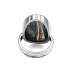 Starborn Magma Chalcedony Ring in Fine Sterling Silver