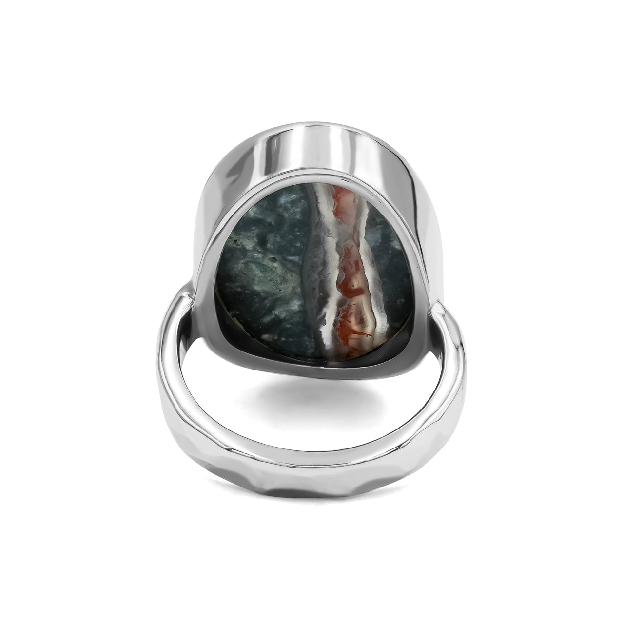 Starborn Magma Chalcedony Ring in Fine Sterling Silver