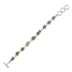 Starborn Genuine Rough Prong Set Moldavite in Sterling Silver