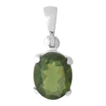 Starborn Faceted Moldavite 2ct Pendant in Sterling Silver