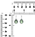 Starborn Oval Faceted Moldavite Prong Set Pendant in Sterling Silver - Large