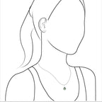 Starborn Oval Faceted Moldavite Prong Set Pendant in Sterling Silver - Large