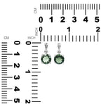 Starborn Faceted Round-Shaped Moldavite Pendant in Fine Sterling Silver