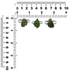 Starborn Genuine Moldavite Ring in Sterling Silver (10-15 ct)