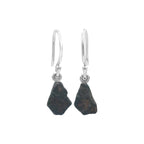 Starborn Agoudal Meteorite Nugget Drop Earrings in Sterling Silver