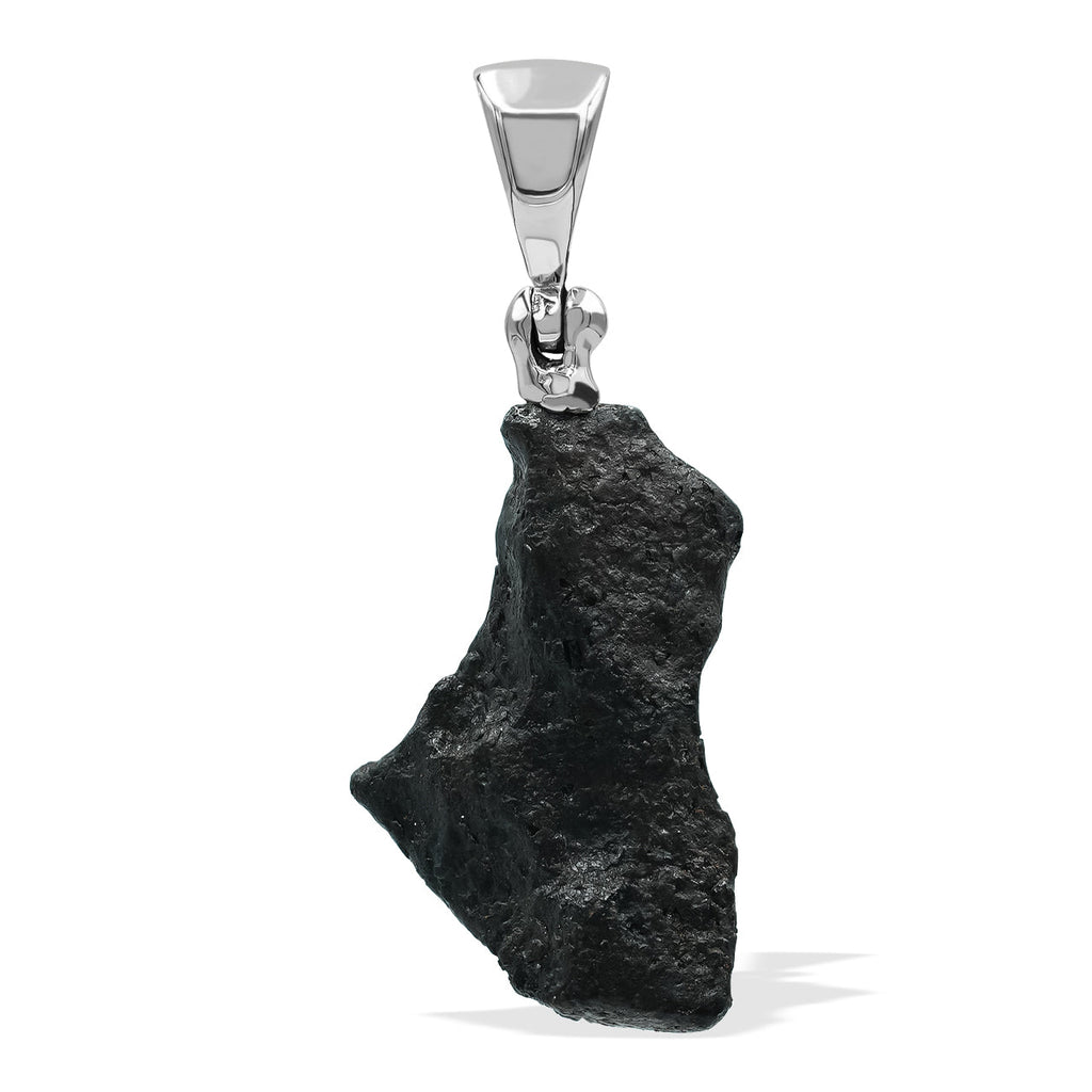 Starborn Agoudal Iron Meteorite Nugget Pendant in Sterling Silver