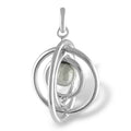Starborn Muonionalusta Meteorite Orbit Pendant in Sterling Silver