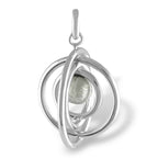 Starborn Muonionalusta Meteorite Orbit Pendant in Sterling Silver
