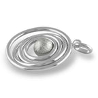 Starborn Muonionalusta Meteorite Orbit Pendant in Sterling Silver