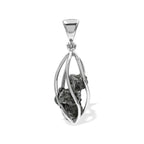 Starborn Campo del Cielo Meteorite Cage Pendant in Sterling Silver
