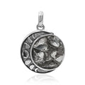 Starborn Campo Del Cielo Meteorite Moon Phases Pendant in Sterling Silver