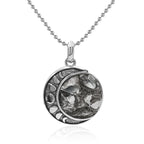 Starborn Campo Del Cielo Meteorite Moon Phases Pendant in Sterling Silver