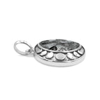 Starborn Campo Del Cielo Meteorite Moon Phases Pendant in Sterling Silver