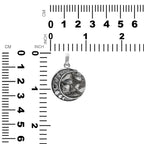 Starborn Campo Del Cielo Meteorite Moon Phases Pendant in Sterling Silver