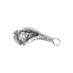 Starborn Gemstone Eagle Claw Pendant in Sterling Silver