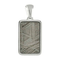 Starborn Muonionalusta Meteorite Rectangular Stainless Steel Pendant - mini