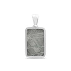 Starborn Muonionalusta Meteorite Rectangular Stainless Steel Pendant - mini