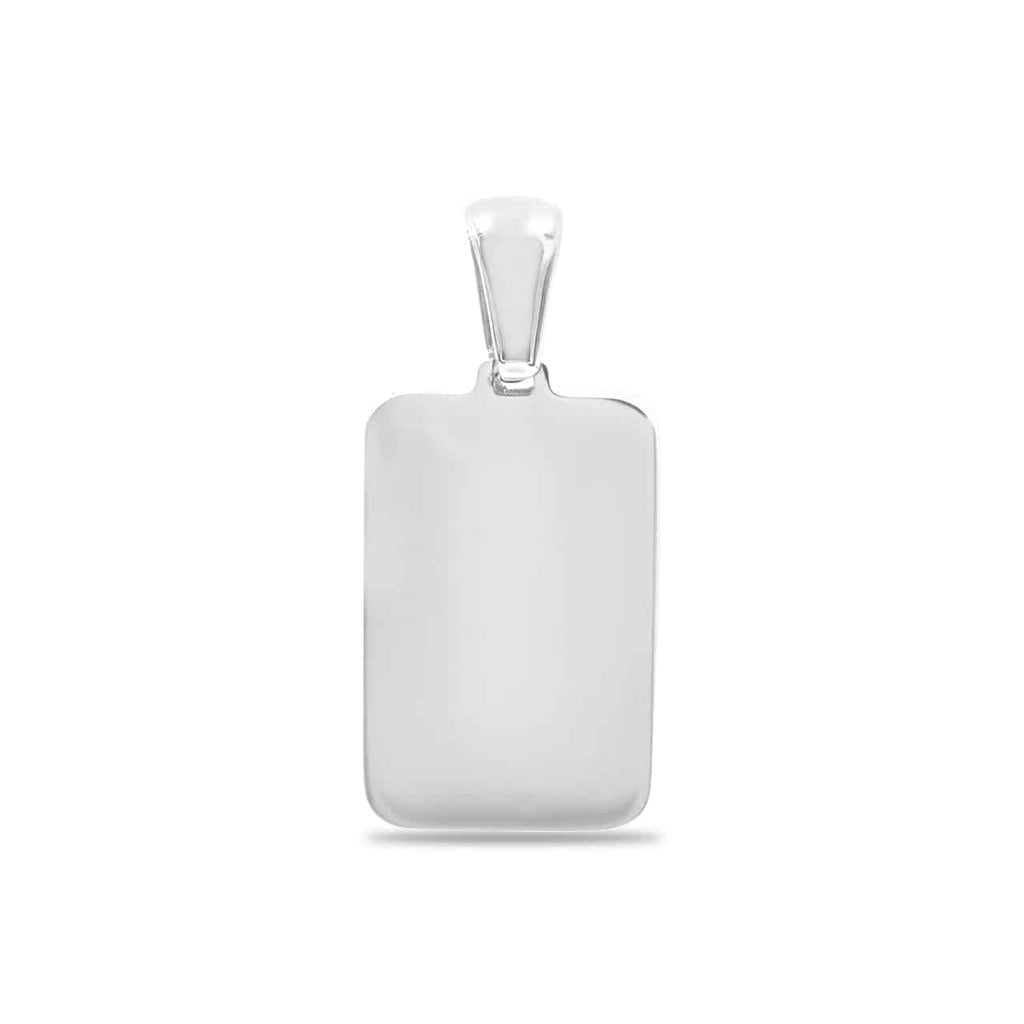 Starborn Muonionalusta Meteorite Rectangular Stainless Steel Pendant - mini