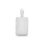 Starborn Muonionalusta Meteorite Rectangular Stainless Steel Pendant - mini