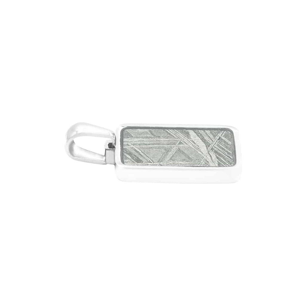 Starborn Muonionalusta Meteorite Rectangular Stainless Steel Pendant - mini