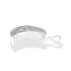 Starborn Campo del Cielo Meteorite Crescent Moon Pendant in Sterling Silver