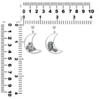 Starborn Campo del Cielo Meteorite Crescent Moon Pendant in Sterling Silver