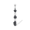 Starborn Agoudal Iron Meteorite Drop Pendant in Sterling Silver