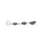 Starborn Agoudal Iron Meteorite Drop Pendant in Sterling Silver