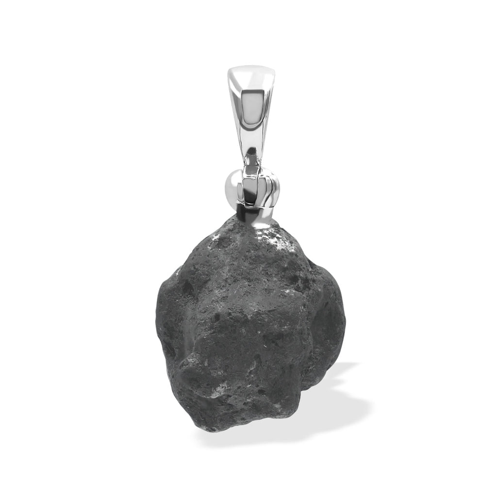 Starborn Sikhote Alin Meteorite Nugget Pendant in Sterling Silver