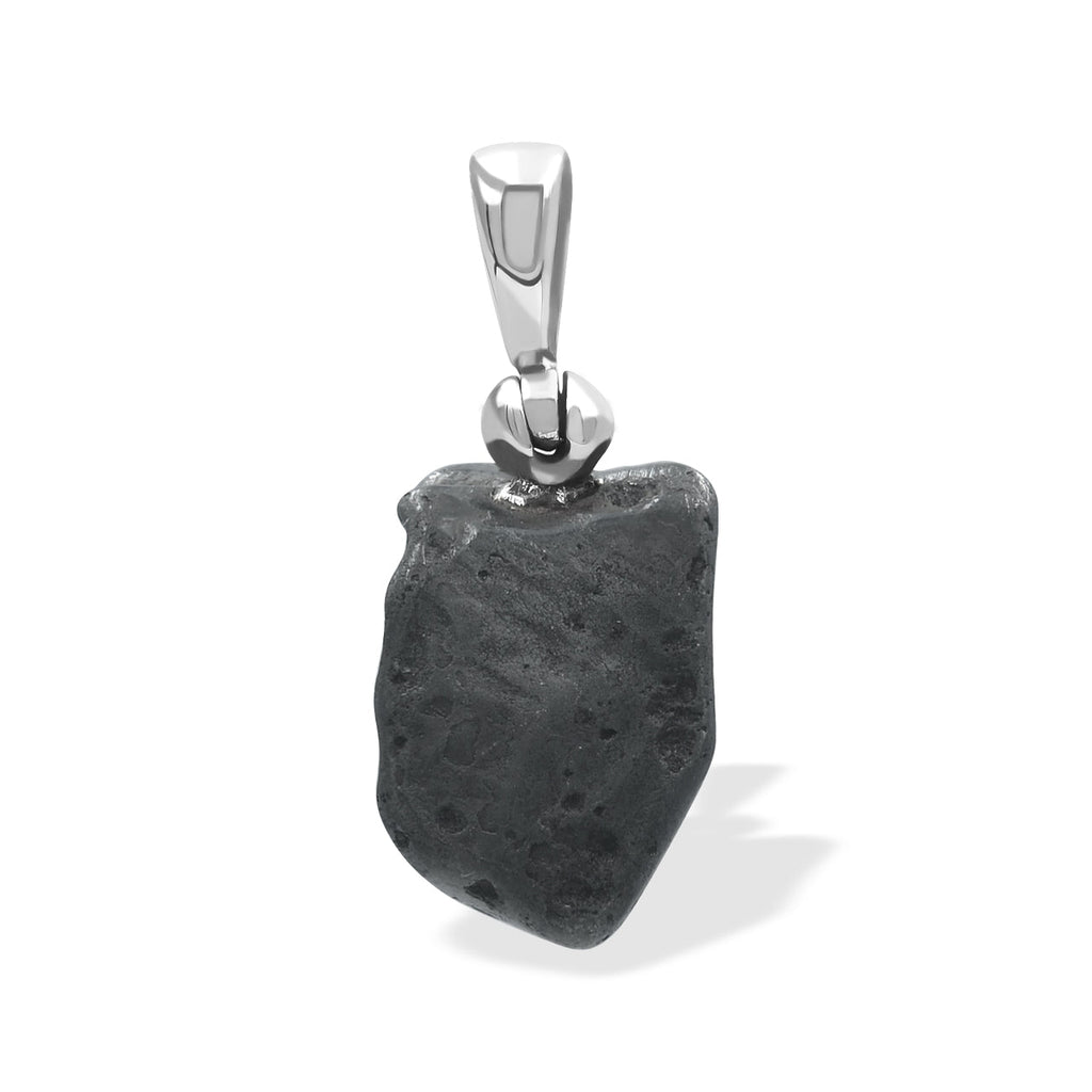 Starborn Sikhote Alin Meteorite Nugget Pendant in Sterling Silver
