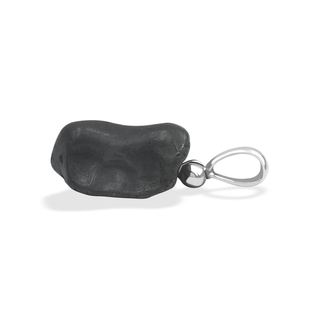 Starborn Sikhote Alin Meteorite Nugget Pendant in Sterling Silver
