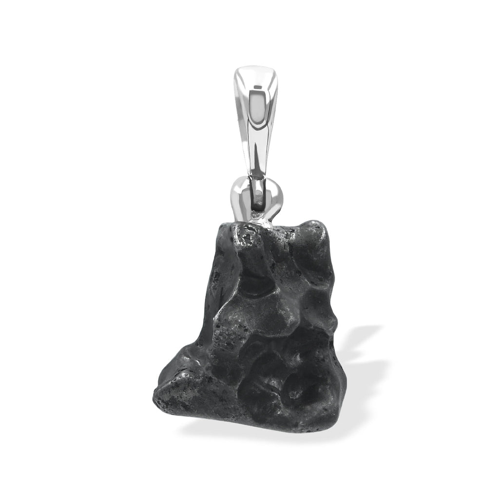 Starborn Sikhote Alin Meteorite Nugget Pendant in Sterling Silver