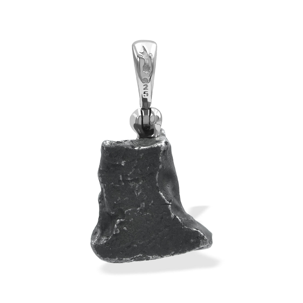 Starborn Sikhote Alin Meteorite Nugget Pendant in Sterling Silver