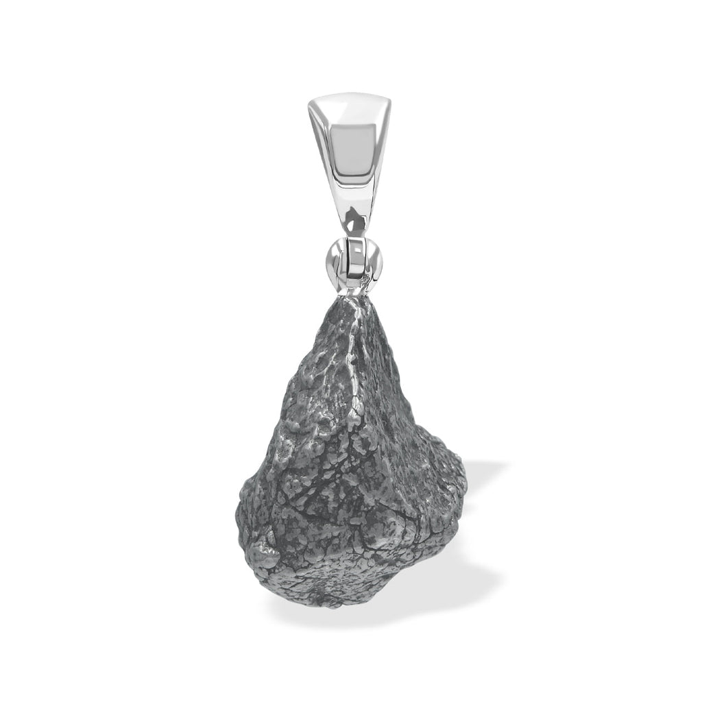 Starborn Sikhote Alin Meteorite Nugget Pendant in Sterling Silver