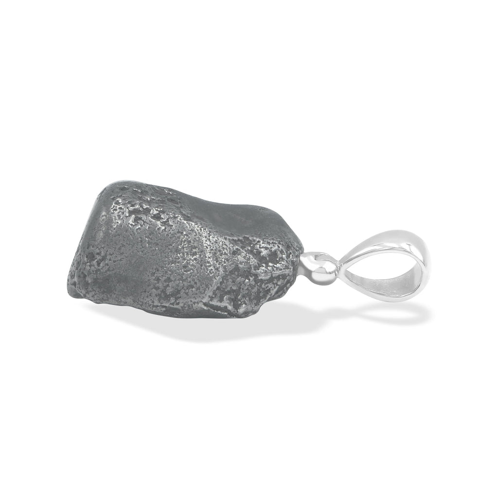 Starborn Sikhote Alin Meteorite Nugget Pendant in Sterling Silver