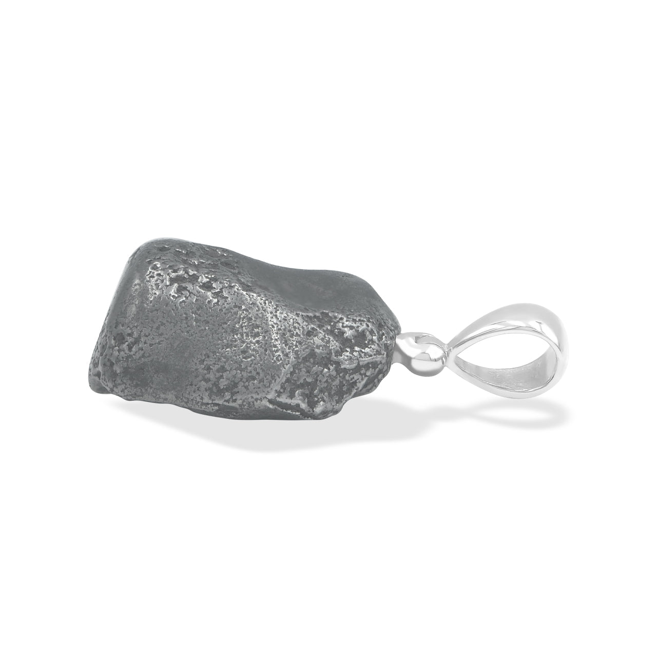 Starborn Sikhote Alin Meteorite Nugget Pendant in Sterling Silver