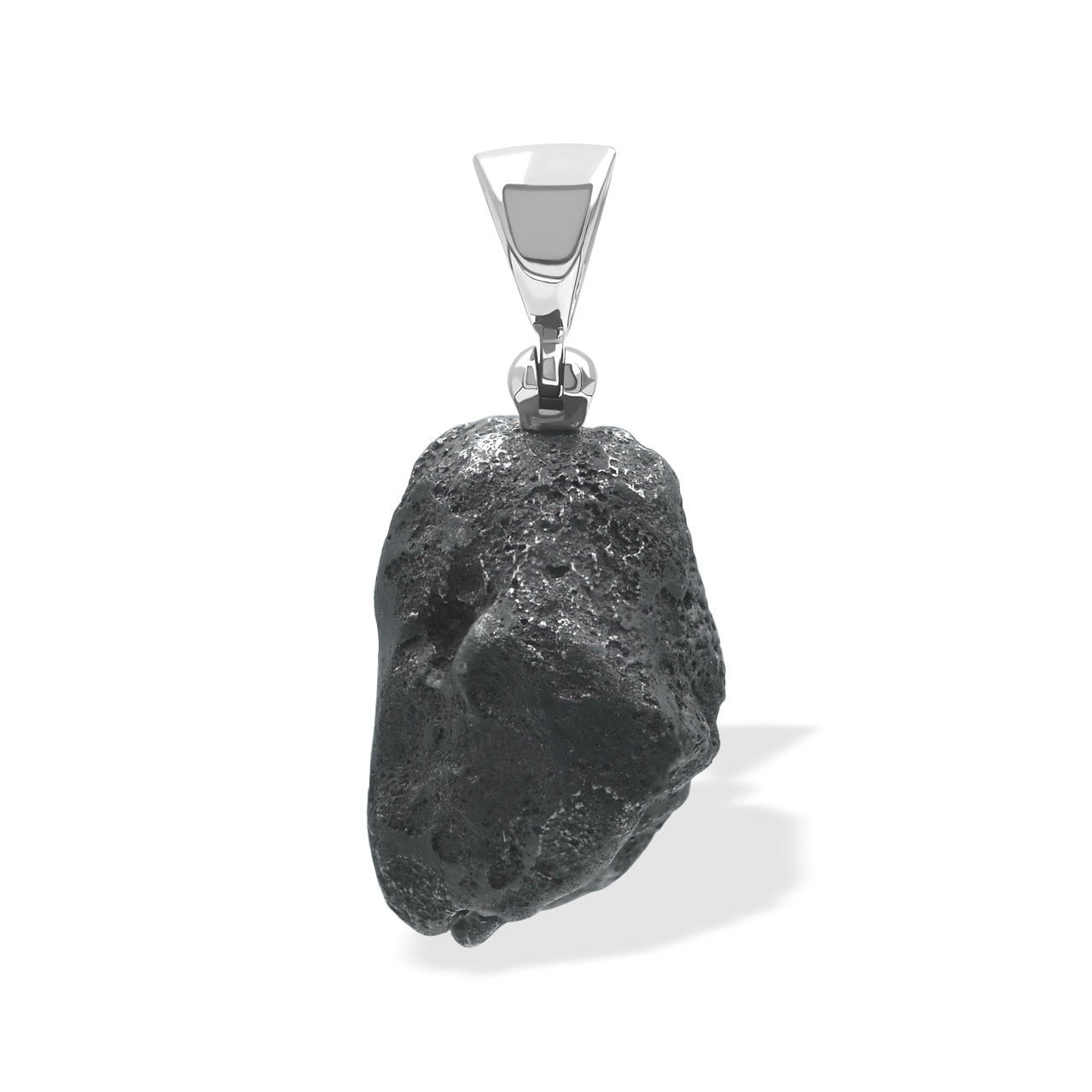 Starborn Sikhote Alin Meteorite Nugget Pendant in Sterling Silver