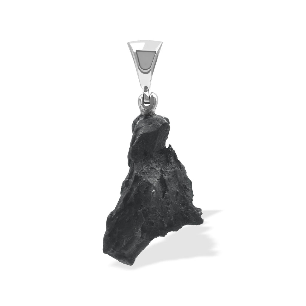 Starborn Sikhote Alin Meteorite Nugget Pendant in Sterling Silver