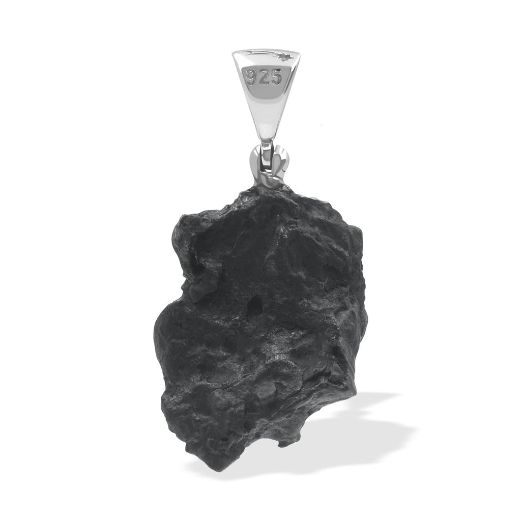 Starborn Sikhote Alin Meteorite Nugget Pendant in Sterling Silver