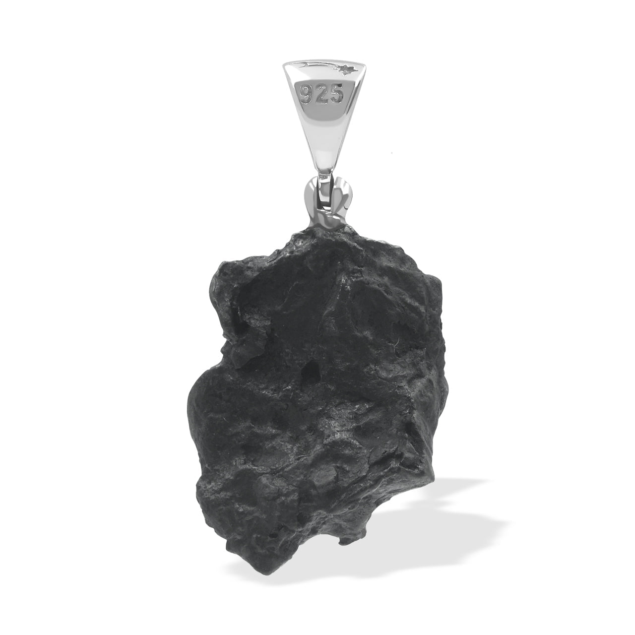 Starborn Sikhote Alin Meteorite Nugget Pendant in Sterling Silver