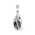 Starborn Campo Del Cielo Meteorite Spiral Cage Pendant in Sterling Silver