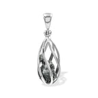 Starborn Campo Del Cielo Meteorite Spiral Cage Pendant in Sterling Silver