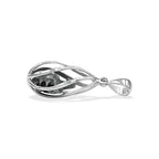 Starborn Campo Del Cielo Meteorite Spiral Cage Pendant in Sterling Silver