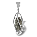 Starborn Campo del Cielo Meteorite Cage Pendant in Sterling Silver